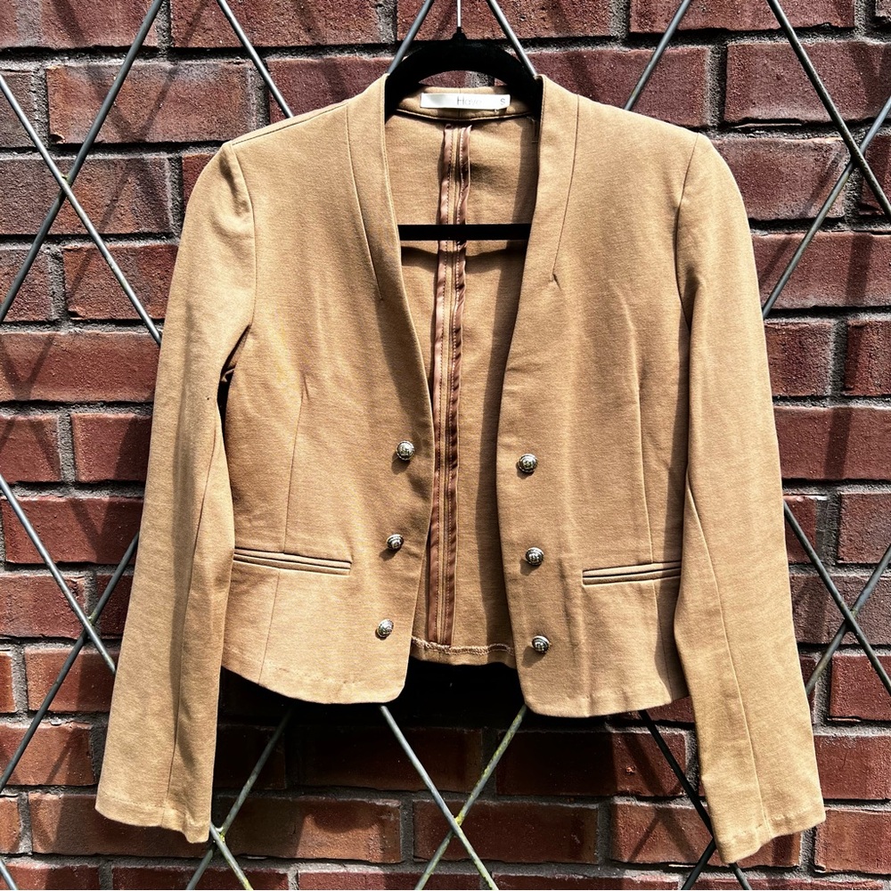 Have Tan Corduroy Blazer Structured Military-Inspired